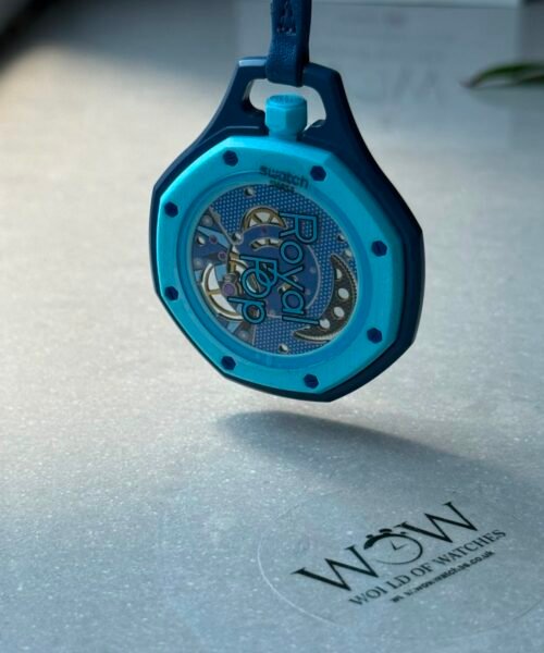 Royal pop watch LAN BA AAA Blue dial Blue rubber strap - Image 12