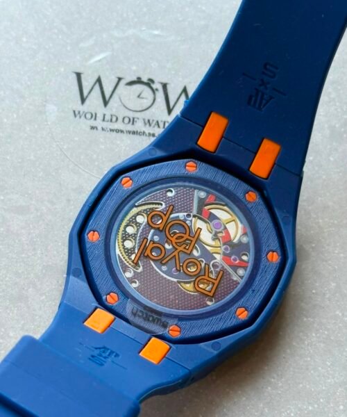 Royal pop watch ORENJI HACHI AAA Blue dial Blue rubber strap - Image 5