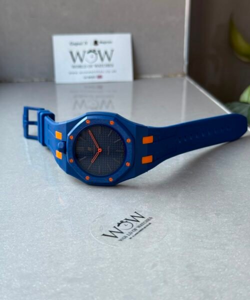 Royal pop watch ORENJI HACHI AAA Blue dial Blue rubber strap - Image 6