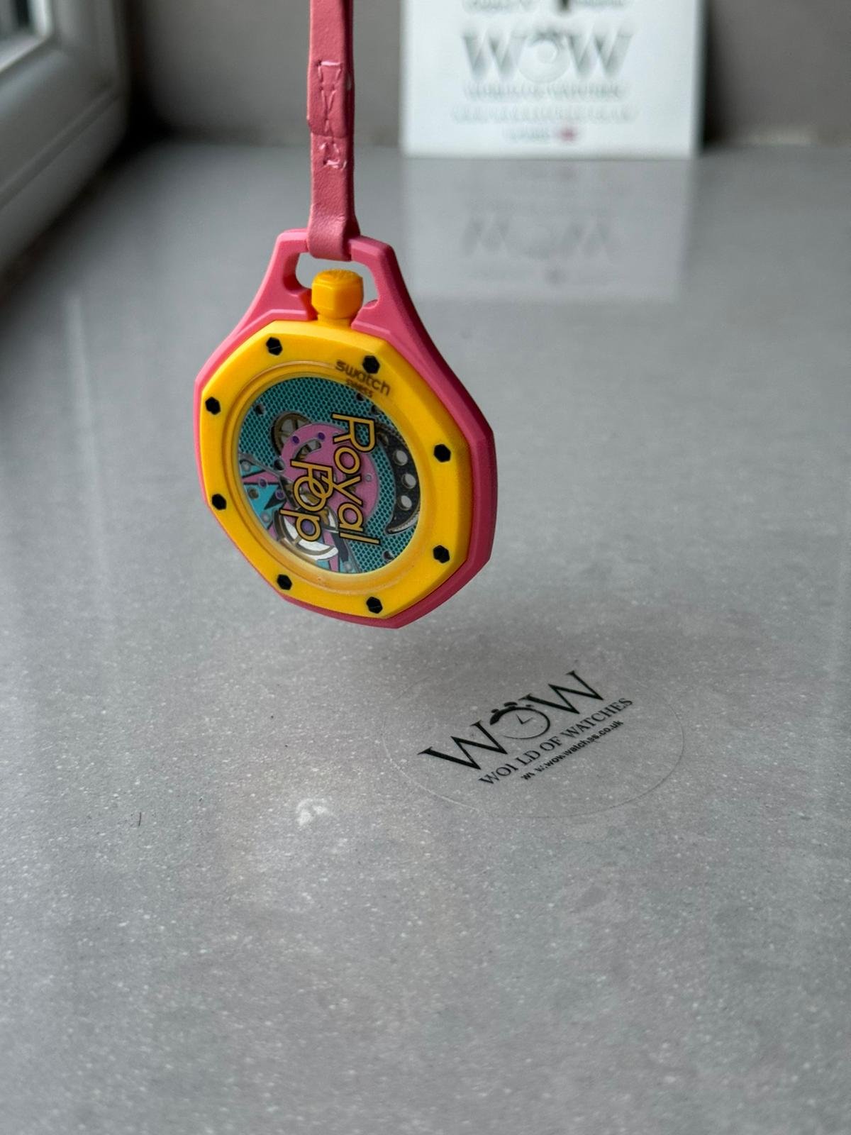 Royal pop watch OTG ROZ AAA pink dial pink rubber strap - Image 9