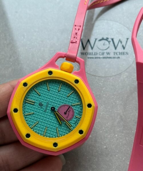 Royal pop watch OTG ROZ AAA pink dial pink rubber strap - Image 11