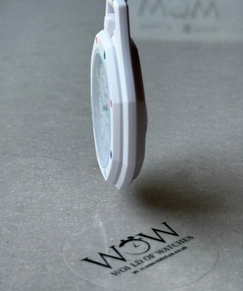 Royal pop watch HUIT BLANC AAA white dial white rubber strap - Image 13