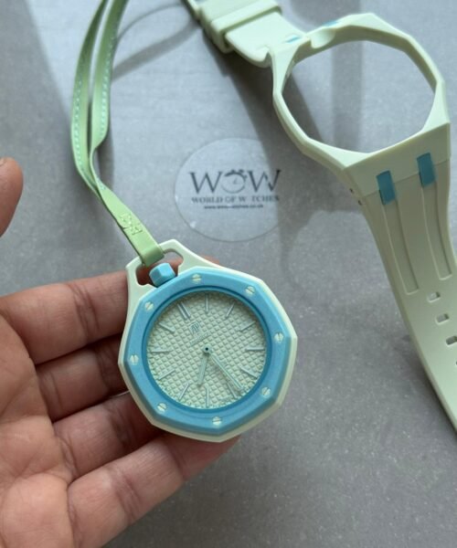 Royal pop watch BLAUE ACHT AAA lime green dial lime green rubber strap