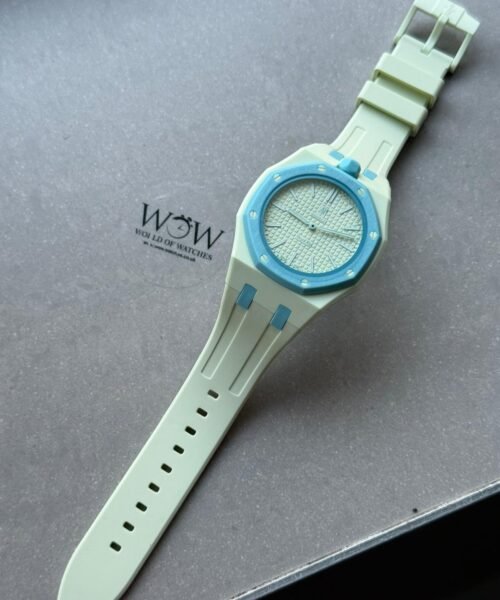 Royal pop watch BLAUE ACHT AAA lime green dial lime green rubber strap - Image 6