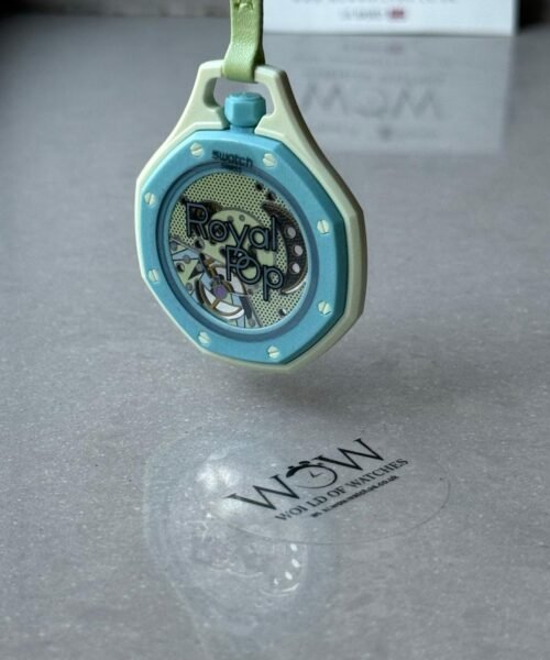 Royal pop watch BLAUE ACHT AAA lime green dial lime green rubber strap - Image 12