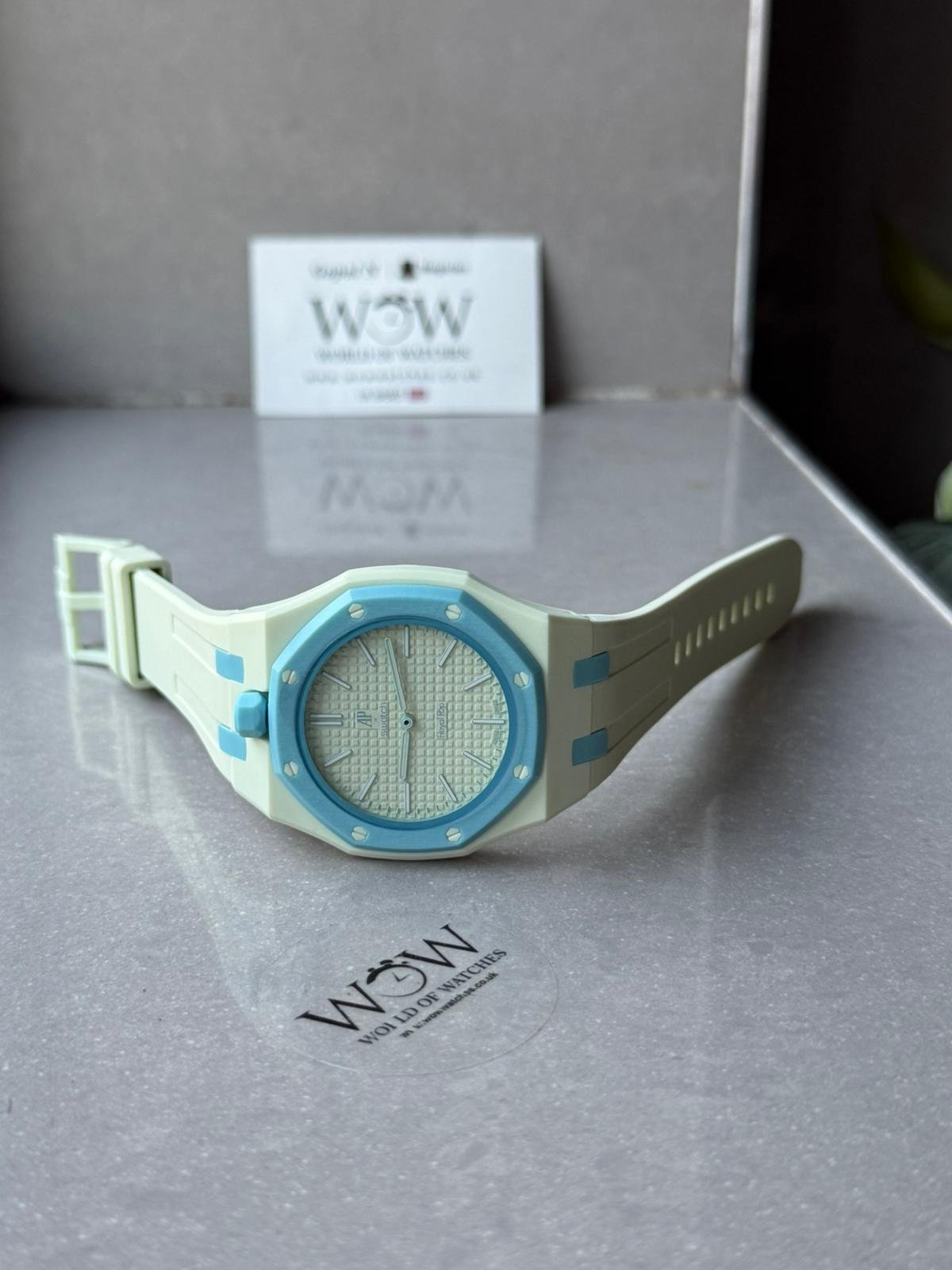 Royal pop watch BLAUE ACHT AAA lime green dial lime green rubber strap - Image 13
