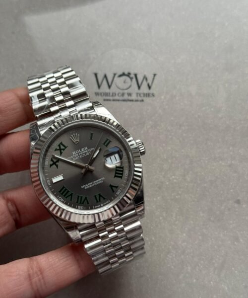 DateJust 41 126334 904L SS VSF Best Edition Wimbledon Dial Green Roman on Jubilee Bracelet VS3235 V2 (133g)
