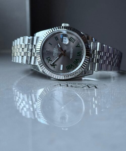 DateJust 41 126334 904L SS VSF Best Edition Wimbledon Dial Green Roman on Jubilee Bracelet VS3235 V2 (133g) - Image 6