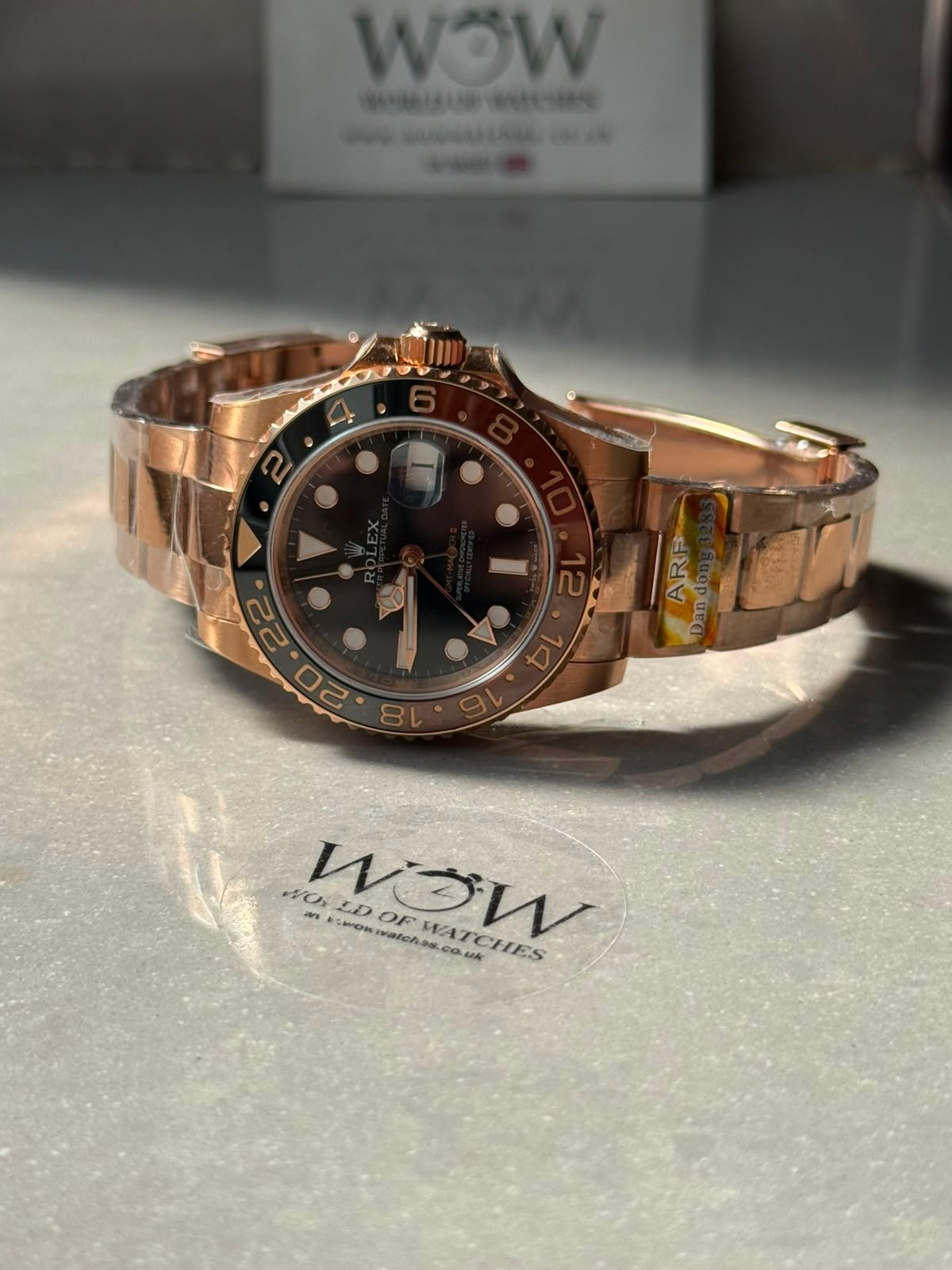 GMT Master II 126711 " ROOTBEER " EVERROSE CHNR 904L SS ARF 1:1 Best Edition on SS/RG Bracelet DD3285 CHS (Weighted) - Image 5