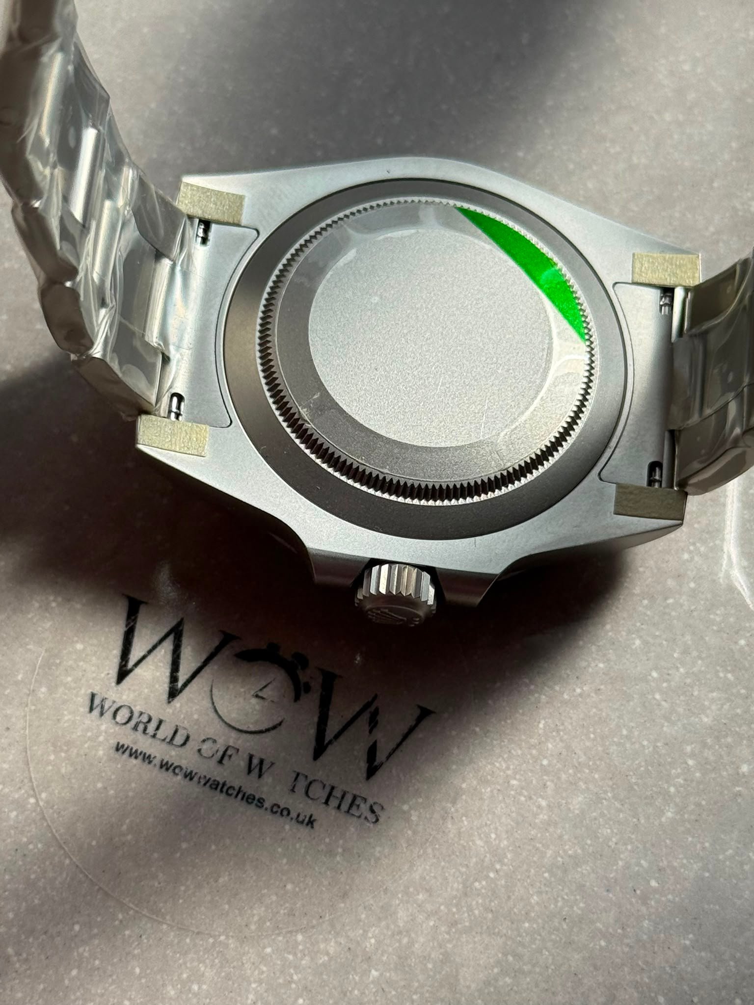 Submariner DIW Sandblasted VSF Best Edition RED Ceramic Bezel Carbon Dial on SS Bracelet VS3135 - Image 8