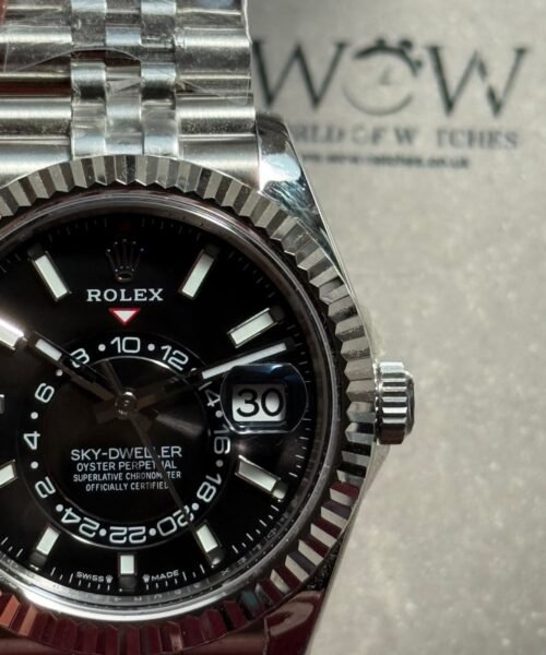 Sky-Dweller 326934 904L SS ZF 1:1 Best Edition Black Dial on SS Bracelet A2824 - Image 6