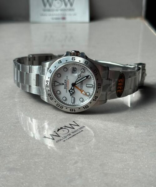 Explorer II 42mm 226570 904L SS QF Best Edition White Dial on Bracelet JH3285-2 (Free Sprung) - Image 10