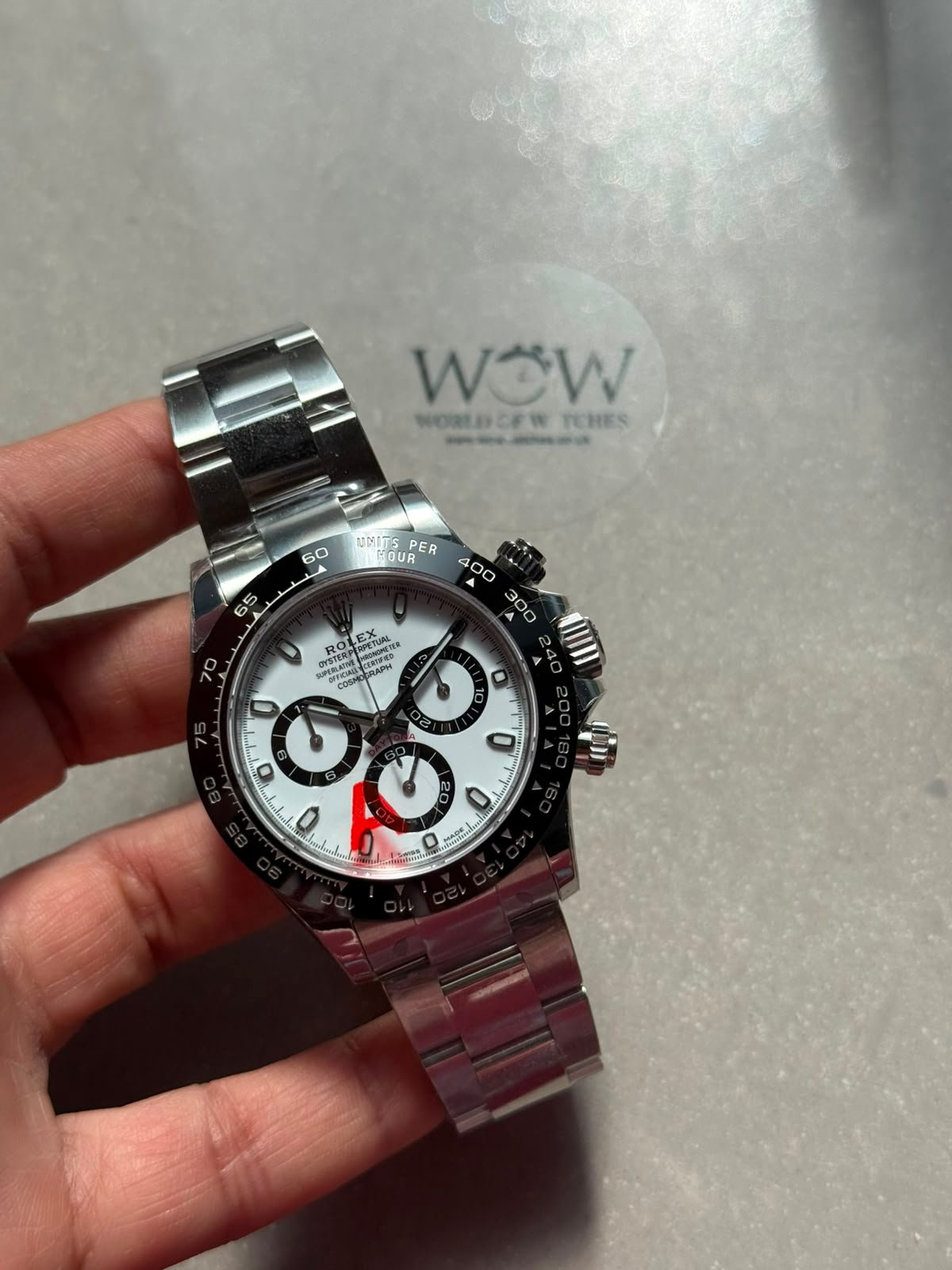 Daytona 116500 "PANDA" VSF Best Edition 904L Steel White Dial on SS Braclet VS4130