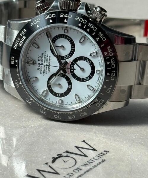 Daytona 116500 "PANDA" VSF Best Edition 904L Steel White Dial on SS Braclet VS4130 - Image 9
