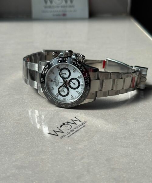 Daytona 116500 "PANDA" VSF Best Edition 904L Steel White Dial on SS Braclet VS4130 - Image 8