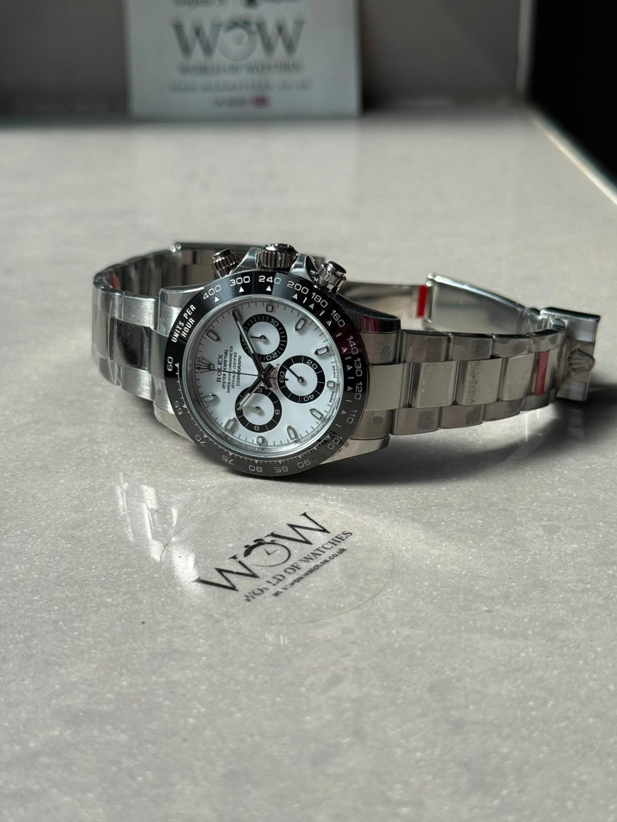Daytona 116500 "PANDA" VSF Best Edition 904L Steel White Dial on SS Braclet VS4130 - Image 8