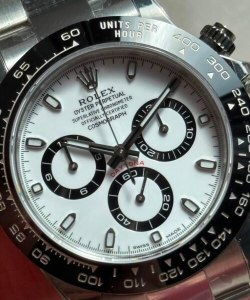 Daytona 116500 "PANDA" VSF Best Edition 904L Steel White Dial on SS Braclet VS4130 - Image 6