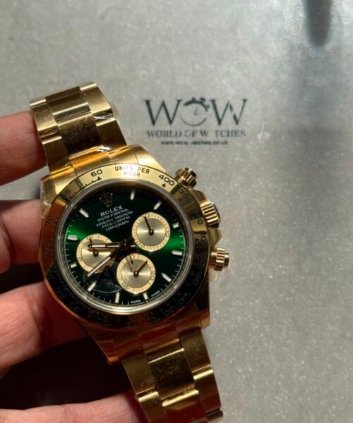 Daytona 116508 "John Mayor" VSF Best Edition Green Dial on YG Bracelet DD4130 (Gain Weight)179g