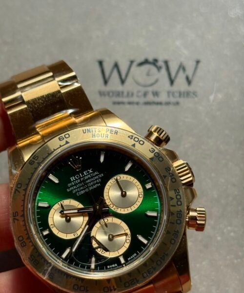 Daytona 116508 "John Mayor" VSF Best Edition Green Dial on YG Bracelet DD4130 (Gain Weight)179g - Image 2