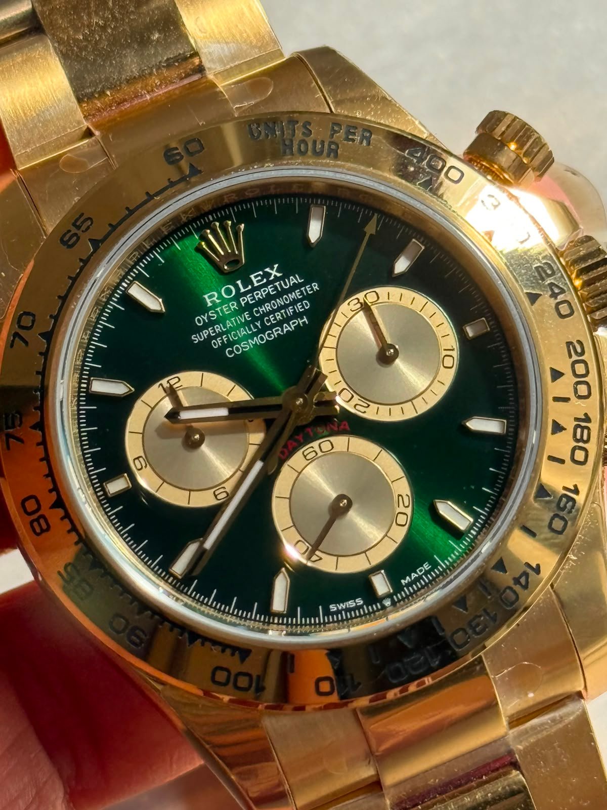 Daytona 116508 "John Mayor" VSF Best Edition Green Dial on YG Bracelet DD4130 (Gain Weight)179g - Image 6