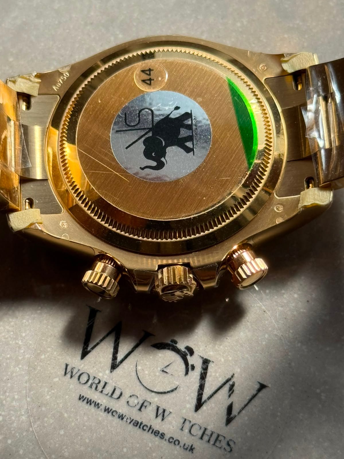 Daytona 116508 "John Mayor" VSF Best Edition Green Dial on YG Bracelet DD4130 (Gain Weight)179g - Image 7