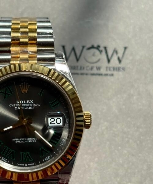DateJust 41 126334 904L SS RG Bimetal VSF Best Edition Wimbledon Dial Green Roman on RG Jubilee Bracelet VS3235 V2 (133g) - Image 3