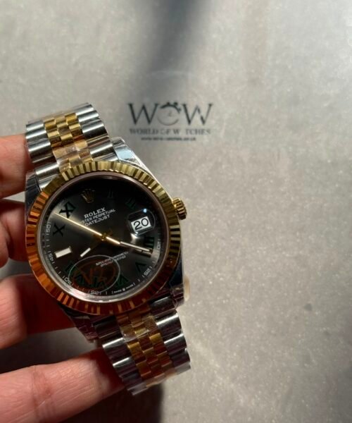 DateJust 41 126334 904L SS RG Bimetal VSF Best Edition Wimbledon Dial Green Roman on RG Jubilee Bracelet VS3235 V2 (133g)