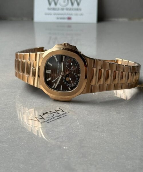 Nautilus 5712 RG PPF Best Edition Brown Dial on RG Bracelet PPF240 V4+ - Image 4