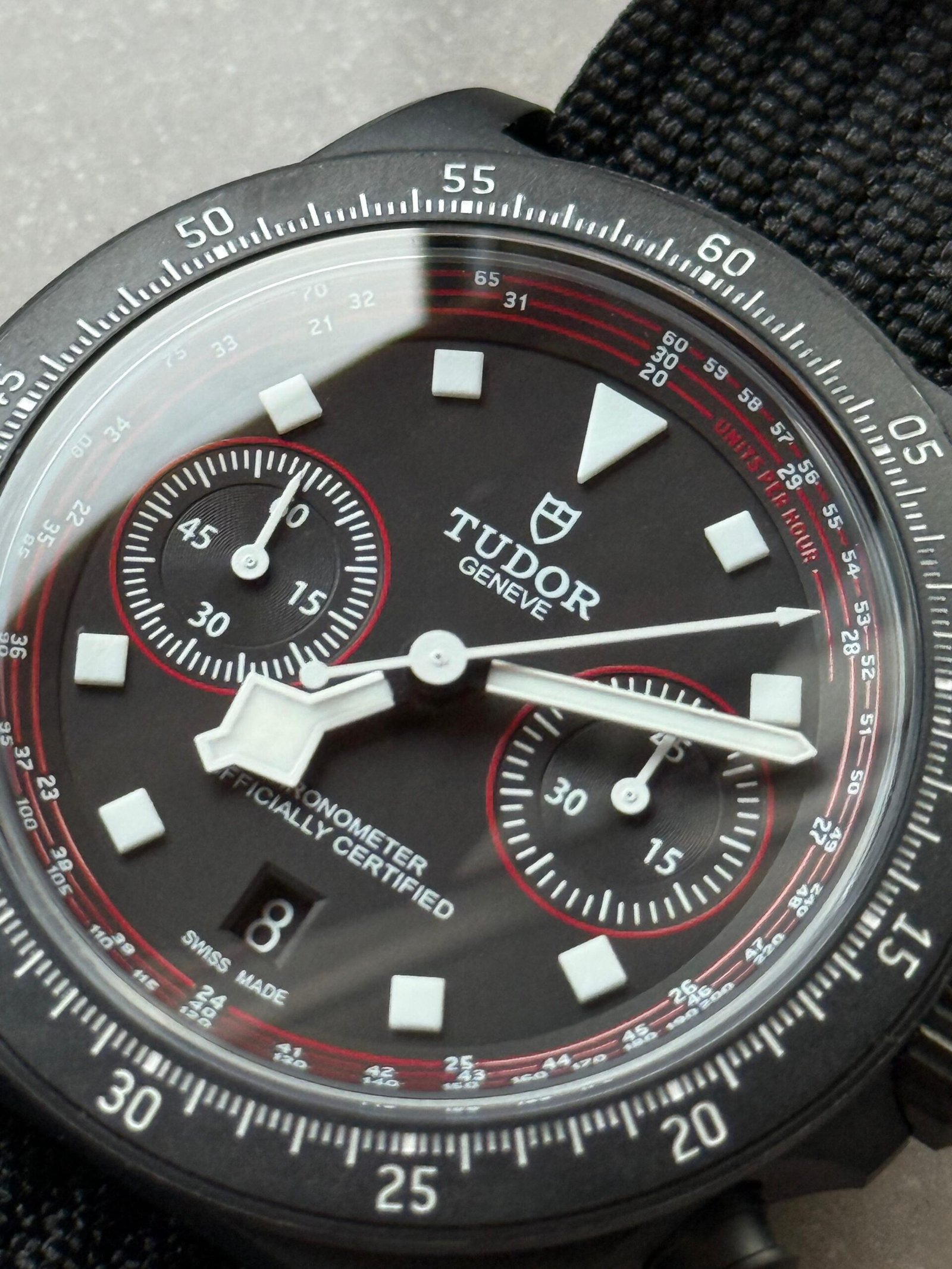 Pelagos FXD Chronograph cycle edition m25827kn M+F Best Edition on Black Nylon Strap A7750 - Image 4