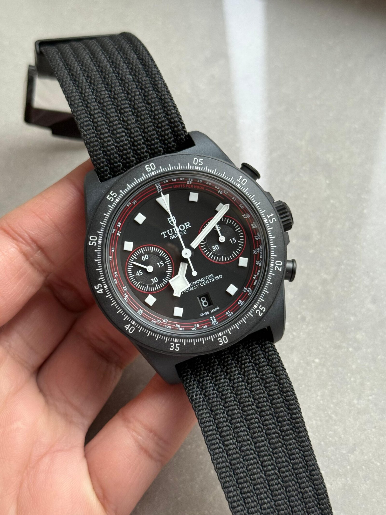 Pelagos FXD Chronograph cycle edition m25827kn M+F Best Edition on Black Nylon Strap A7750 - Image 7