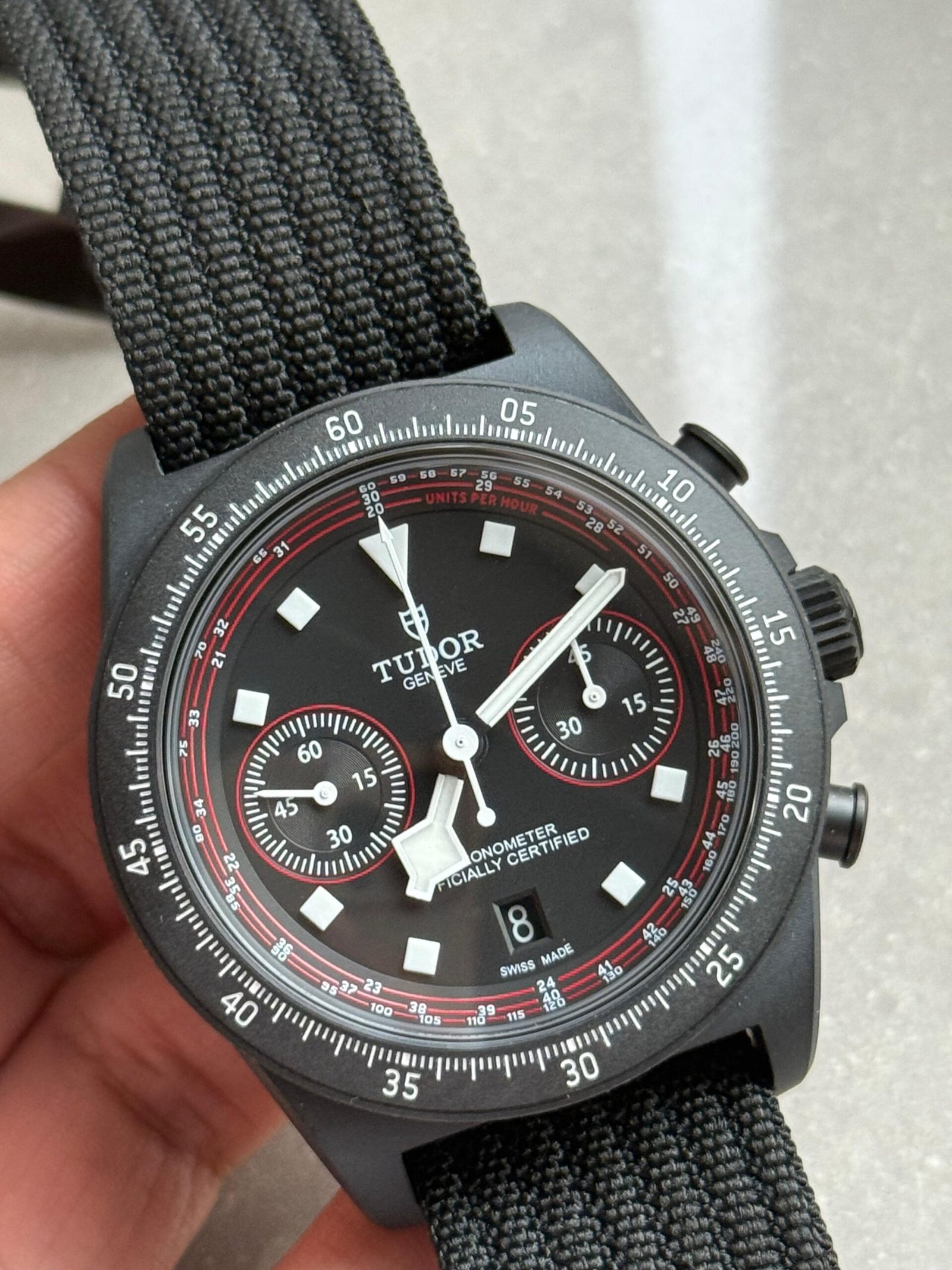 Pelagos FXD Chronograph cycle edition m25827kn M+F Best Edition on Black Nylon Strap A7750 - Image 11