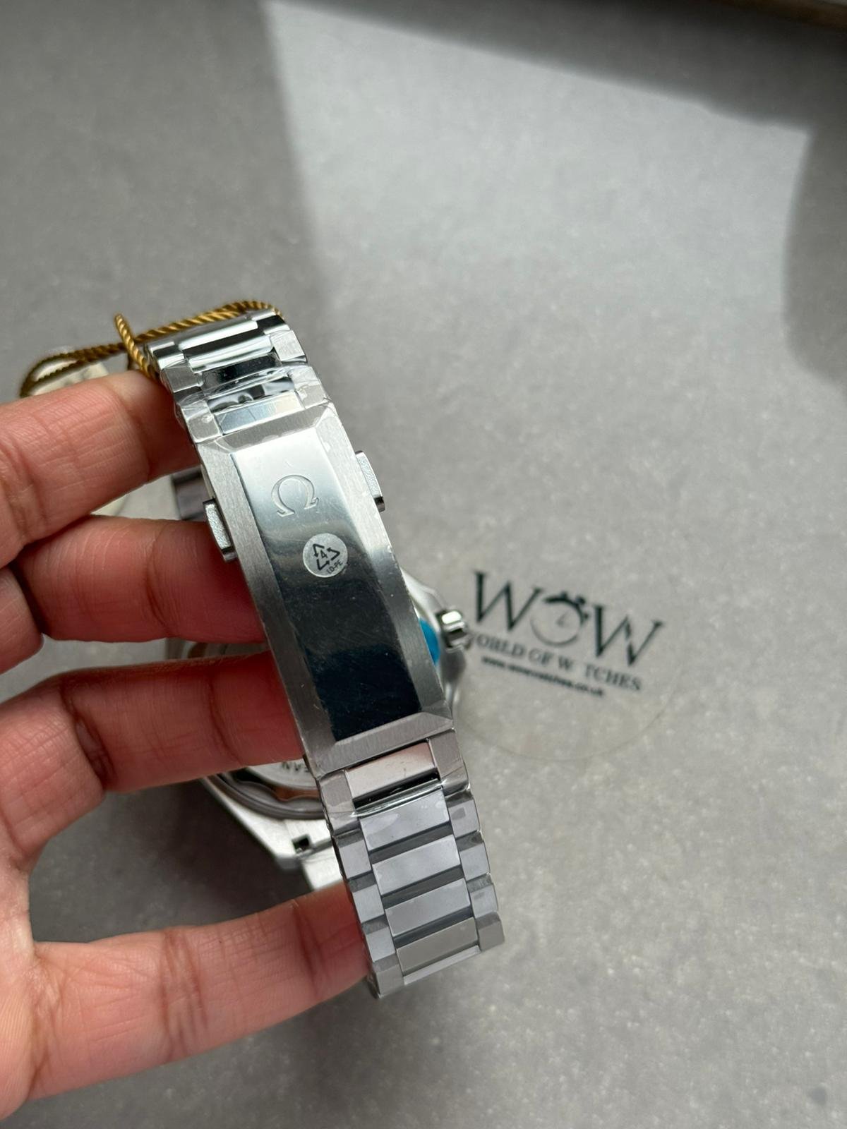 Planet Ocean 4th Gen 42mm VSF Best Edition Blue Bezel Black Dial on SS Bracelet A8912 - Image 2