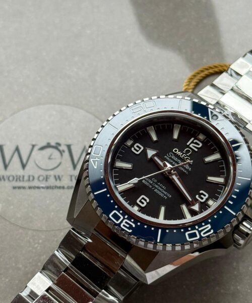 Planet Ocean 4th Gen 42mm VSF Best Edition Blue Bezel Black Dial on SS Bracelet A8912 - Image 3