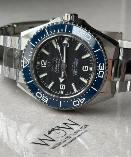 Planet Ocean 4th Gen 42mm VSF Best Edition Blue Bezel Black Dial on SS Bracelet A8912 - Image 6