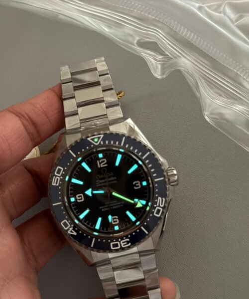 Planet Ocean 4th Gen 42mm VSF Best Edition Blue Bezel Black Dial on SS Bracelet A8912 - Image 11