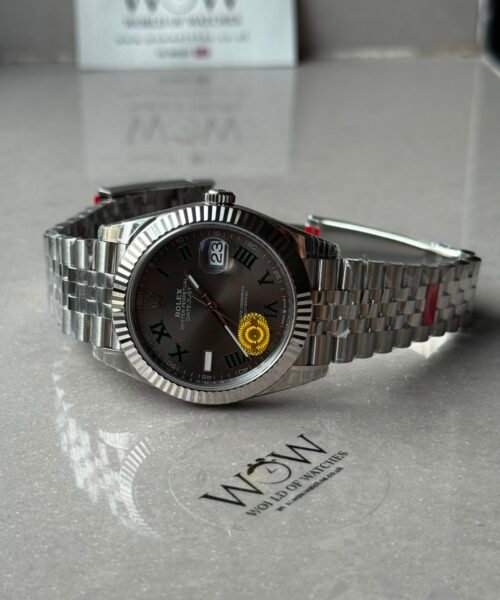 Datejust 41mm 126334 VSF Best Edition Fluted Bezel Slate Wimbledon Dial on Jubilee Bracelet VS3235 V3 - Image 4