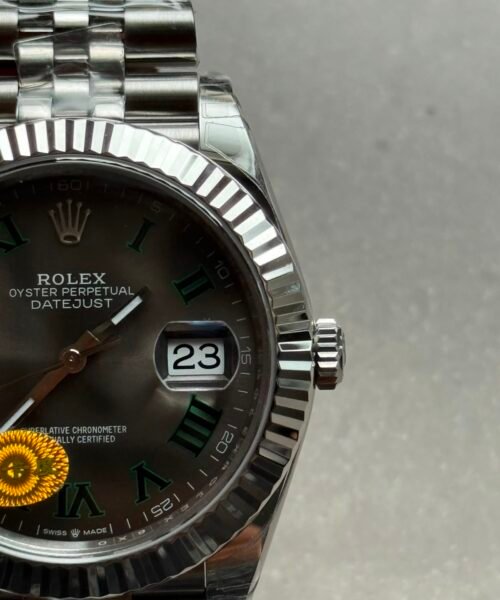 Datejust 41mm 126334 VSF Best Edition Fluted Bezel Slate Wimbledon Dial on Jubilee Bracelet VS3235 V3 - Image 10