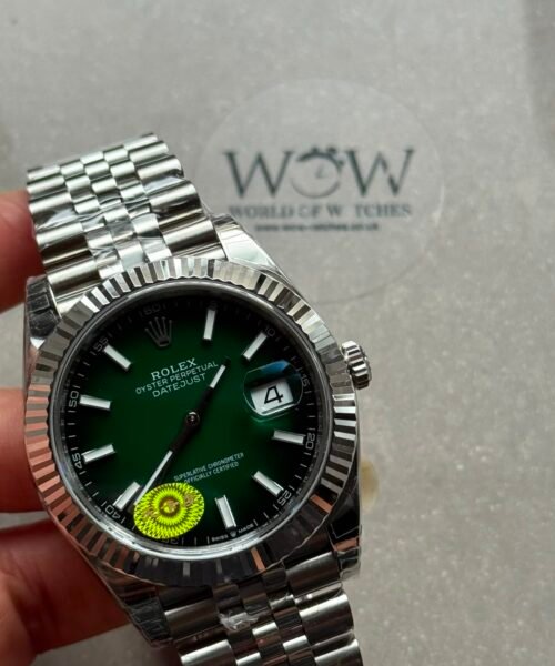 Datejust 41mm VSF Best Edition Fluted Bezel Ombre Green Dial on Jubilee Bracelet VS3235 V3 - Image 6