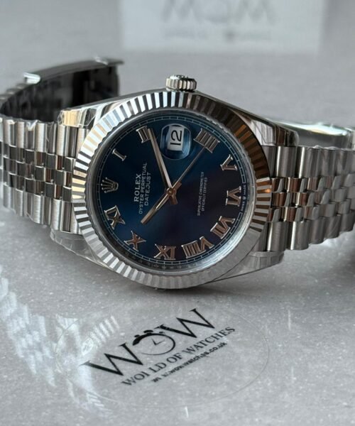 DateJust 41 126334 904L SS VSF Best Edition Blue Roman Dial on Jubilee Bracelet VS3235 V2 (133g) - Image 2
