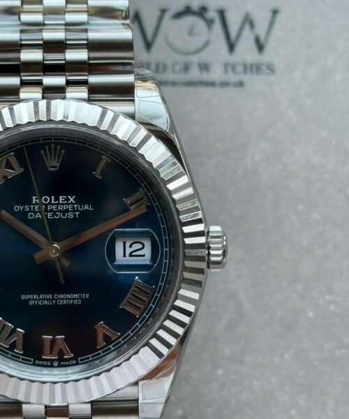 DateJust 41 126334 904L SS VSF Best Edition Blue Roman Dial on Jubilee Bracelet VS3235 V2 (133g) - Image 3