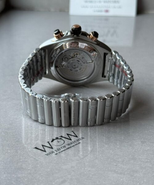 Chronomat B01 42mm BLS Best Edition Two Tone Rose Gold Bezel Black Dial on SS Rouleaux Bracelet A7750 - Image 2