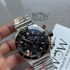Chronomat B01 42mm BLS Best Edition Two Tone Rose Gold Bezel Black Dial on SS Rouleaux Bracelet A7750