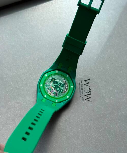 Royal pop watch GREEN EIGHT AAA green dial green rubber strap - Image 5