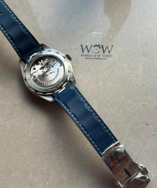 Seamaster Aqua Terra Worldtimer VSF Best Edition Blue Dial on Blue rubber strap A8938 - Image 7