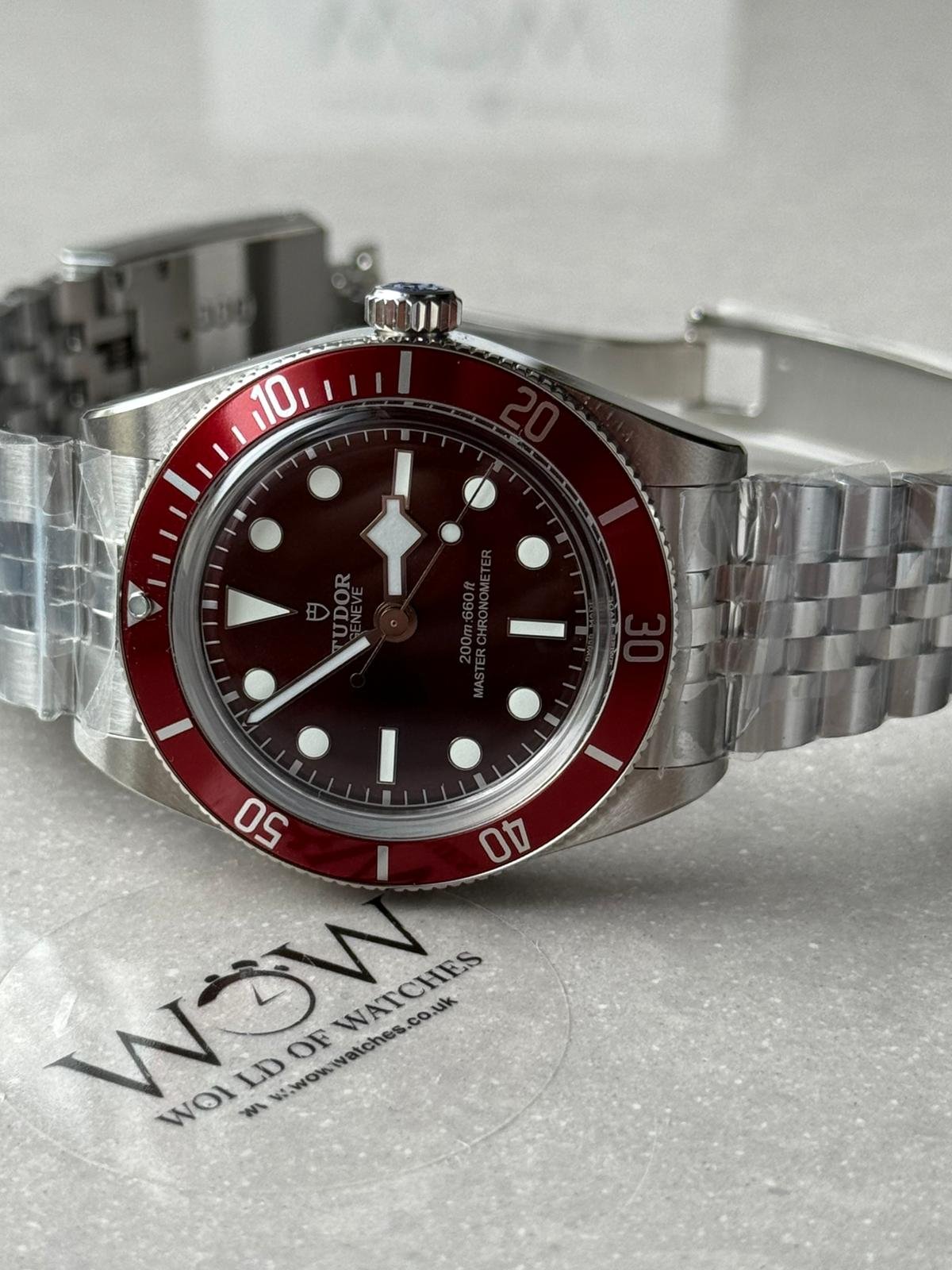 Heritage Black Bay Red Bezel ZF Best Edition on SS Bracelet A2824 V5 - Image 7