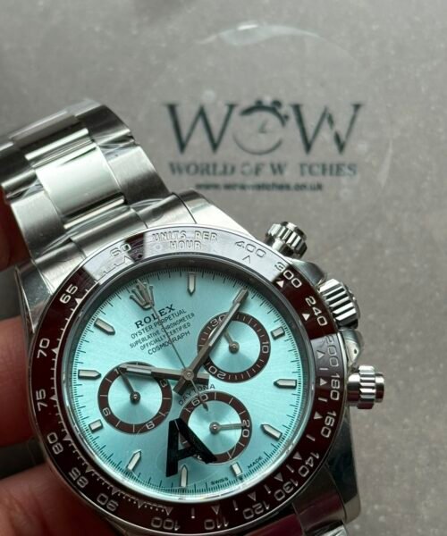 Daytona 60th Anniversary 126506 Ice Blue Dial Brown Ceramic Bezel Tungsten Weighted VSF Best Edition on SS Bracelet VS4131 V3 - Image 2