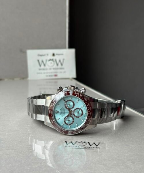 Daytona 60th Anniversary 126506 Ice Blue Dial Brown Ceramic Bezel Tungsten Weighted VSF Best Edition on SS Bracelet VS4131 V3 - Image 5