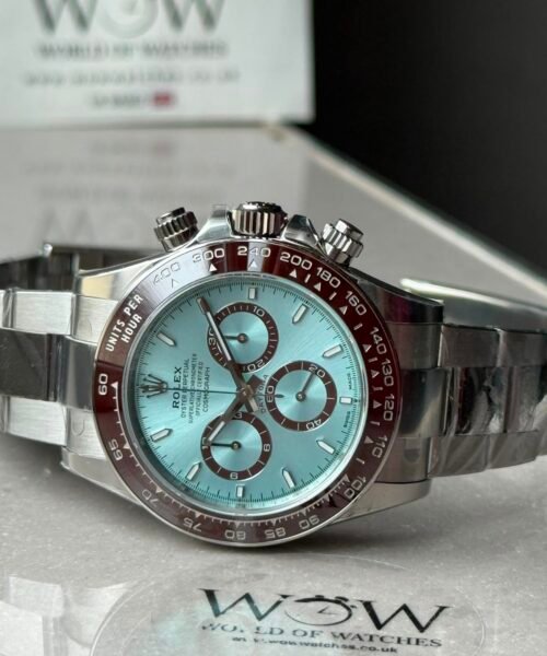 Daytona 60th Anniversary 126506 Ice Blue Dial Brown Ceramic Bezel Tungsten Weighted VSF Best Edition on SS Bracelet VS4131 V3 - Image 6