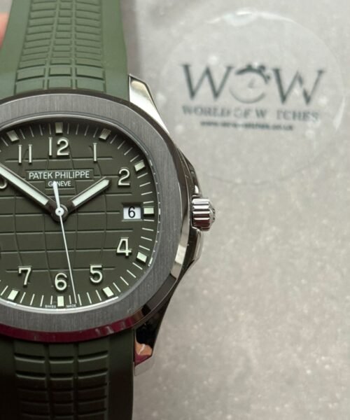 Aquanaut 5168G 42mm SS 3KF Best Edition green Dial on green Strap A324 V2 - Image 5