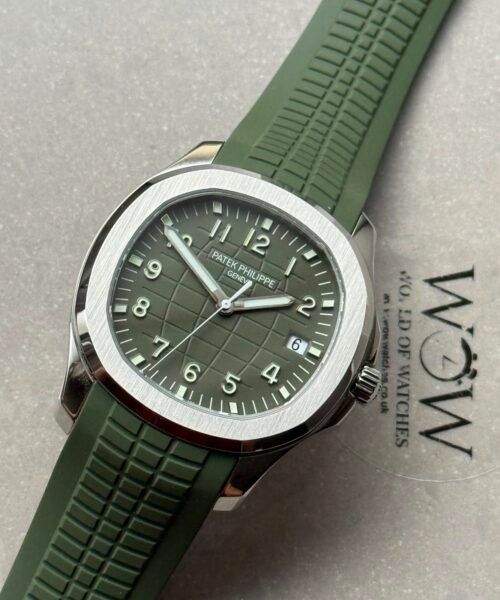 Aquanaut 5168G 42mm SS 3KF Best Edition green Dial on green Strap A324 V2 - Image 13